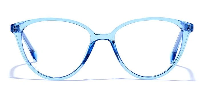 GRAVIATE by Coolwinks E20A6472 Glossy Blue Full Frame Cateye Eyeglasses for Women-