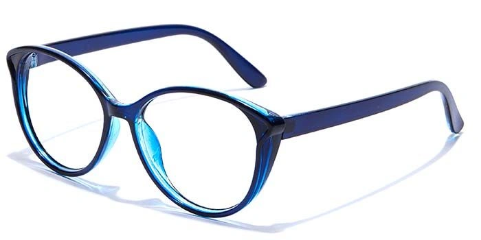 GRAVIATE by Coolwinks E20A7254 Glossy Blue Full Frame Cateye Eyeglasses for Women-BLUE-1