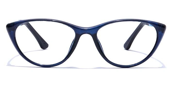 GRAVIATE by Coolwinks E20A7655 Glossy Blue Full Frame Cateye Eyeglasses for Women-