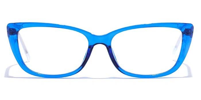 GRAVIATE by Coolwinks E20C7490 Glossy Blue Full Frame Cateye Eyeglasses for Women-