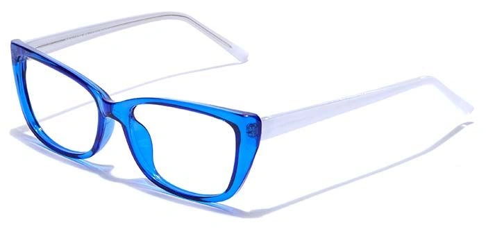 GRAVIATE by Coolwinks E20C7490 Glossy Blue Full Frame Cateye Eyeglasses for Women-BLUE-1