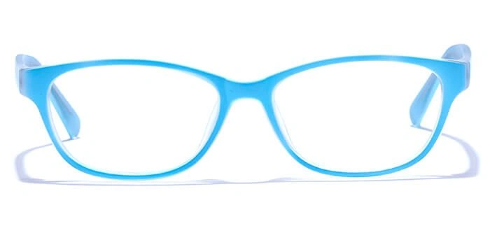 GRAVIATE by Coolwinks E20B6440 Matte Blue Full Frame Rectangle Eyeglasses for Kids-