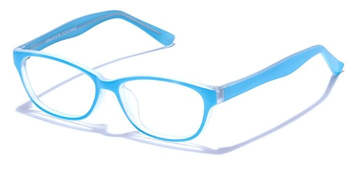 GRAVIATE by Coolwinks E20B6440 Matte Blue Full Frame Rectangle Eyeglasses for Kids-BLUE-1