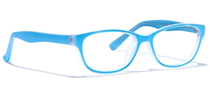 GRAVIATE by Coolwinks E20B6440 Matte Blue Full Frame Rectangle Eyeglasses for Kids-BLUE-2