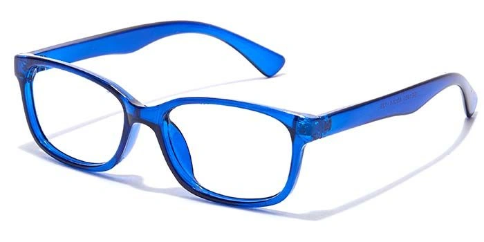 GRAVIATE by Coolwinks E20B7122 Glossy Blue Full Frame Rectangle Eyeglasses for Kids-BLUE-1