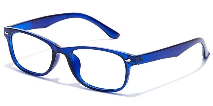 GRAVIATE by Coolwinks E20B7144 Glossy Blue Full Frame Rectangle Eyeglasses for Kids-BLUE-1