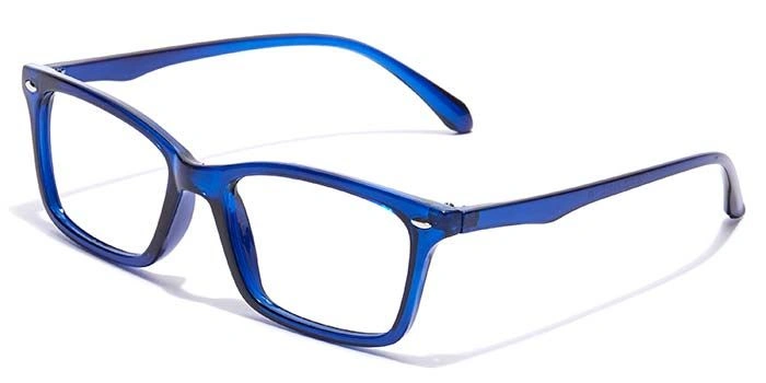 GRAVIATE by Coolwinks E20C7127 Glossy Blue Full Frame Rectangle Eyeglasses for Kids-BLUE-1