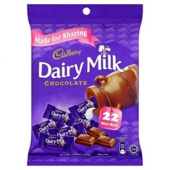 Cadbury Dairy Milk Chocolate 22 Mini Bites Pouch 100g-