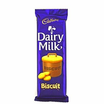 Cadbury Dairy Milk Biscuit Chocolate Bar, 80g