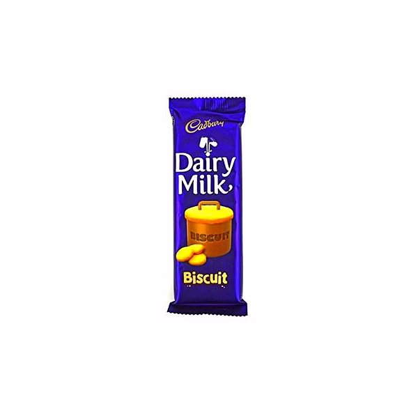 Cadbury Dairy Milk Biscuit Chocolate Bar, 80g The Mall
