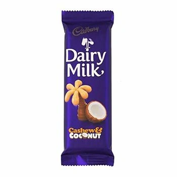 Cadbury Dairy Milk Cashew &amp; Coconut Chocolate Bar, 80g-