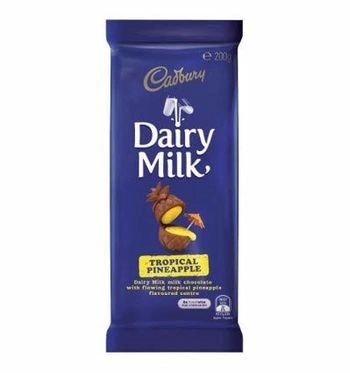 Cadbury Dairy Milk Tropical Pineapple, 200 g-