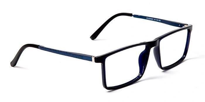 GRAVIATE by Coolwinks E12D5627 Glossy Blue Full Frame Rectangle Eyeglasses for Men and Women-BLUE-2