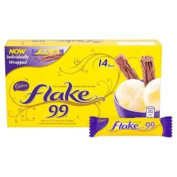 Cadbury Flake 99 Crumbliest Milk Chocolate Bars - Set of 14-