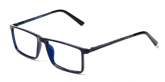 GRAVIATE by Coolwinks E12D5632 Glossy Blue Full Frame Rectangle Eyeglasses for Men and Women-BLUE-1