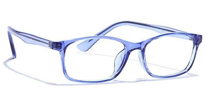 GRAVIATE by Coolwinks E20A7496 Glossy Blue Full Frame Rectangle Eyeglasses for Men and Women-BLUE-2