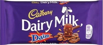 Cadbury Dairy Milk with Daim Chocolate Bar 120g-