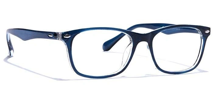 GRAVIATE by Coolwinks E20A7572 Glossy Blue Full Frame Rectangle Eyeglasses for Men and Women-BLUE-2