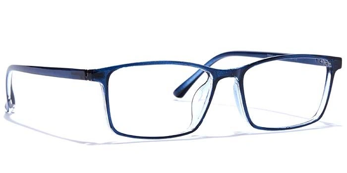 GRAVIATE by Coolwinks E20A7573 Glossy Blue Full Frame Rectangle Eyeglasses for Men and Women-BLUE-2