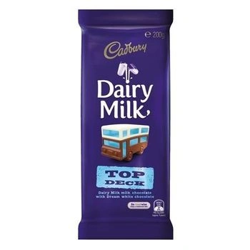 Cadbury Dairy Milk Top Deck Milk Chocolate Bar, 200g-