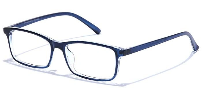 GRAVIATE by Coolwinks E20A7574 Glossy Blue Full Frame Rectangle Eyeglasses for Men and Women-BLUE-1