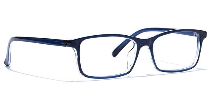 GRAVIATE by Coolwinks E20A7574 Glossy Blue Full Frame Rectangle Eyeglasses for Men and Women-BLUE-2