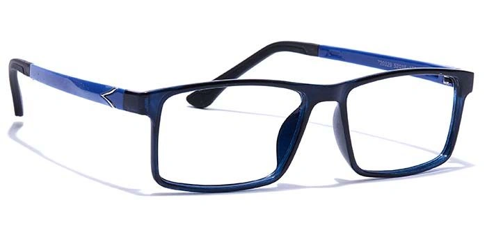 GRAVIATE by Coolwinks E20A7648 Glossy Blue Full Frame Rectangle Eyeglasses for Men and Women-BLUE-2