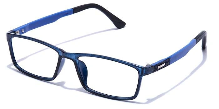 GRAVIATE by Coolwinks E20A7667 Glossy Blue Full Frame Rectangle Eyeglasses for Men and Women-BLUE-1