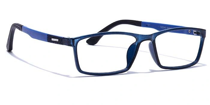 GRAVIATE by Coolwinks E20A7667 Glossy Blue Full Frame Rectangle Eyeglasses for Men and Women-BLUE-2