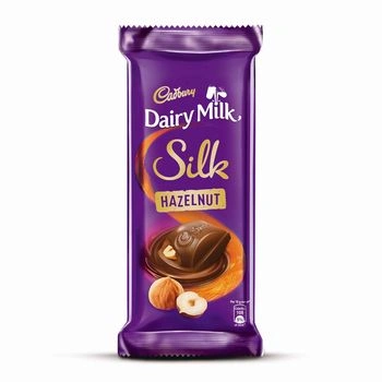 Cadbury Dairy Milk Silk Hazelnut Chocolate Bar Pouch, 2 X 143 g-