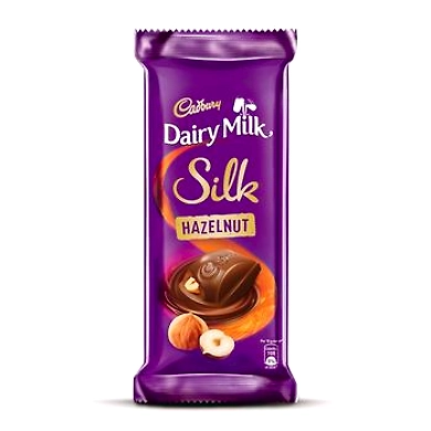 Cadbury Dairy Milk Silk Hazelnut Chocolate Bar Pouch, 2 X 143 g-