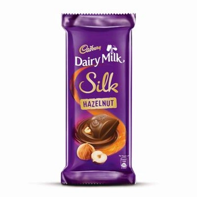 Cadbury Dairy Milk Silk Hazelnut Chocolate Bar Pouch, 2 X 143 g