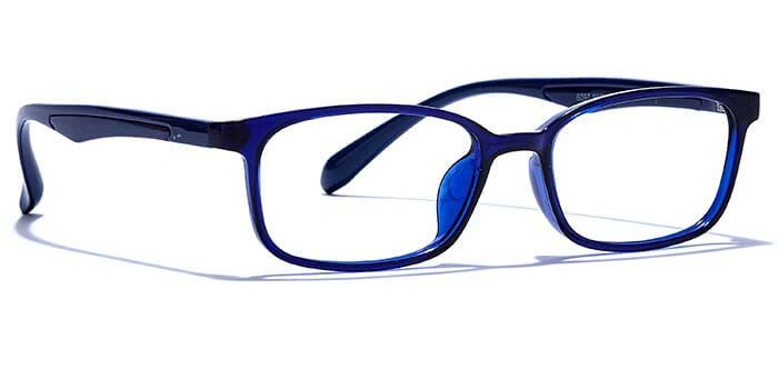 GRAVIATE by Coolwinks E20B6595 Glossy Blue Full Frame Rectangle Eyeglasses for Men and Women-BLUE-2