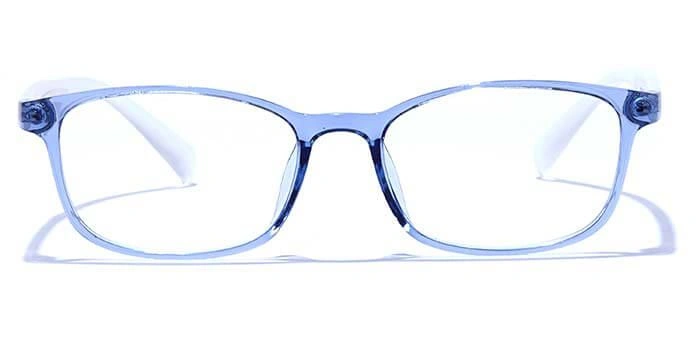 GRAVIATE by Coolwinks E20B6649 Glossy Blue Full Frame Rectangle Eyeglasses for Men and Women-