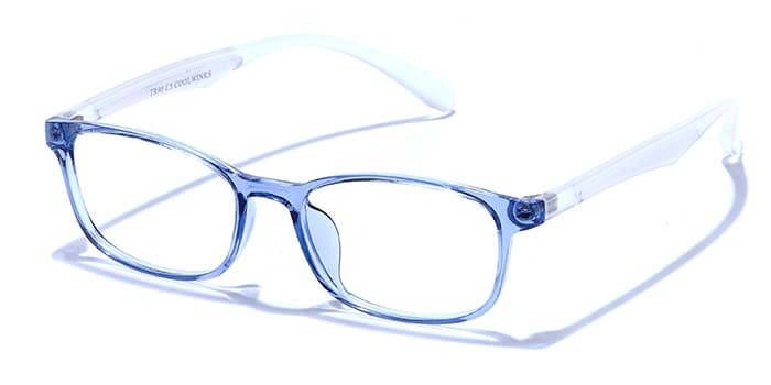 GRAVIATE by Coolwinks E20B6649 Glossy Blue Full Frame Rectangle Eyeglasses for Men and Women-BLUE-1