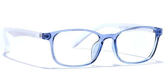 GRAVIATE by Coolwinks E20B6649 Glossy Blue Full Frame Rectangle Eyeglasses for Men and Women-BLUE-2