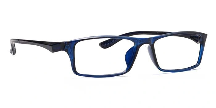 GRAVIATE by Coolwinks E20B6923 Glossy Blue Full Frame Rectangle Eyeglasses for Men and Women-BLUE-2