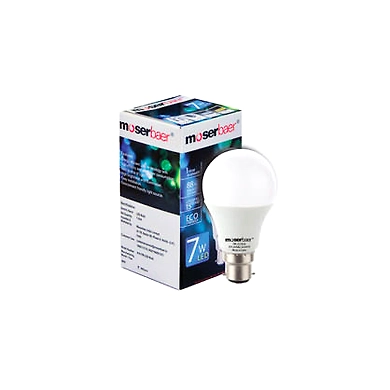 Moser Baer LED Bulb 7W (Warm White) – Pin Type (B22)-