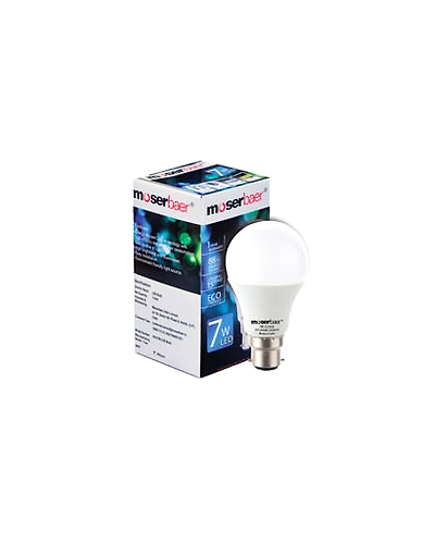 Moser Baer LED Bulb 7W (Warm White) – Pin Type (B22)-