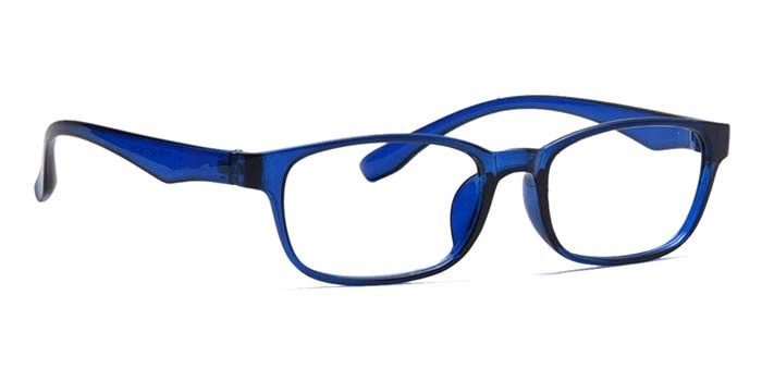 GRAVIATE by Coolwinks E20B6932 Glossy Blue Full Frame Rectangle Eyeglasses for Men and Women-BLUE-2