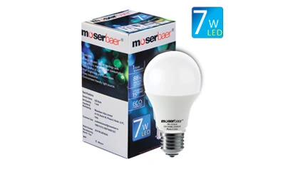 Moser Baer LED bulb 7W (Warm White) – Screw Type (E27)-