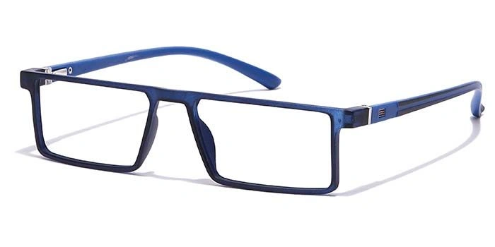 GRAVIATE by Coolwinks E20B7067 Matte Blue Full Frame Rectangle Eyeglasses for Men and Women-BLUE-1