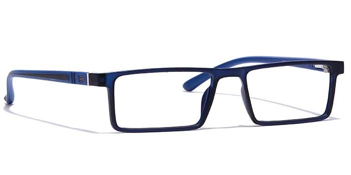 GRAVIATE by Coolwinks E20B7073 Glossy Blue Full Frame Rectangle Eyeglasses for Men and Women-BLUE-2