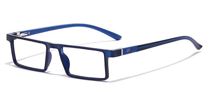 GRAVIATE by Coolwinks E20B7076 Matte Blue Full Frame Rectangle Eyeglasses for Men and Women-BLUE-1