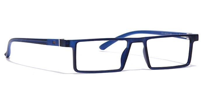 GRAVIATE by Coolwinks E20B7076 Matte Blue Full Frame Rectangle Eyeglasses for Men and Women-BLUE-2