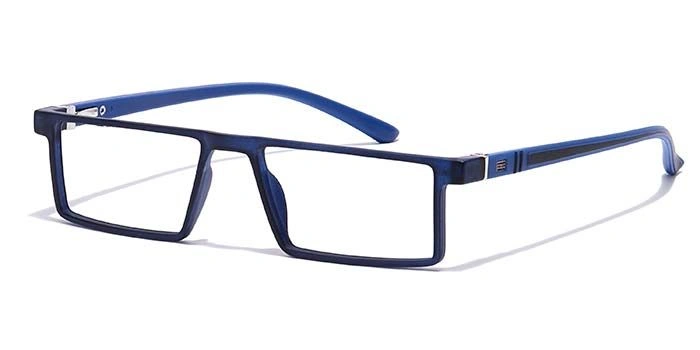 GRAVIATE by Coolwinks E20B7082 Matte Blue Full Frame Rectangle Eyeglasses for Men and Women-BLUE-1