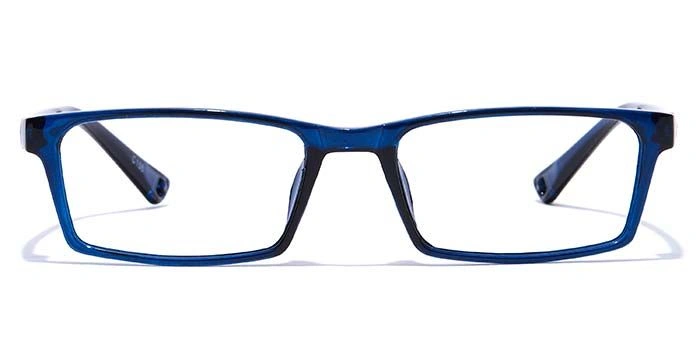 GRAVIATE by Coolwinks E20B7365 Glossy Blue Full Frame Rectangle Eyeglasses for Men and Women-