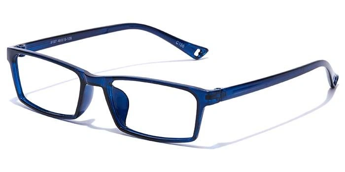 GRAVIATE by Coolwinks E20B7365 Glossy Blue Full Frame Rectangle Eyeglasses for Men and Women-BLUE-1