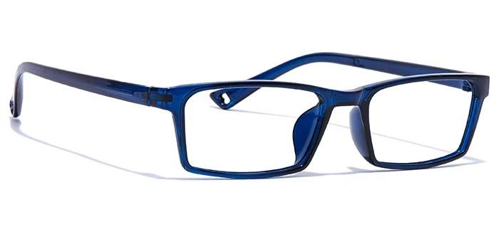 GRAVIATE by Coolwinks E20B7365 Glossy Blue Full Frame Rectangle Eyeglasses for Men and Women-BLUE-2