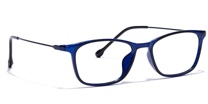 GRAVIATE by Coolwinks E20B7453 Glossy Blue Full Frame Rectangle Eyeglasses for Men and Women-BLUE-2